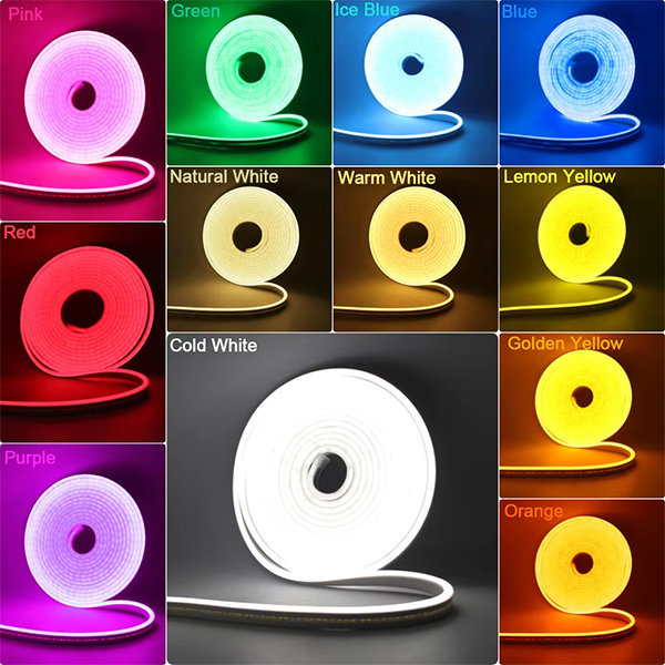 12V 24V LED Neon Light Strip Waterproof Neon Sign 6X12mm Silicone Rope Lights Flexible Lamp Decoratio